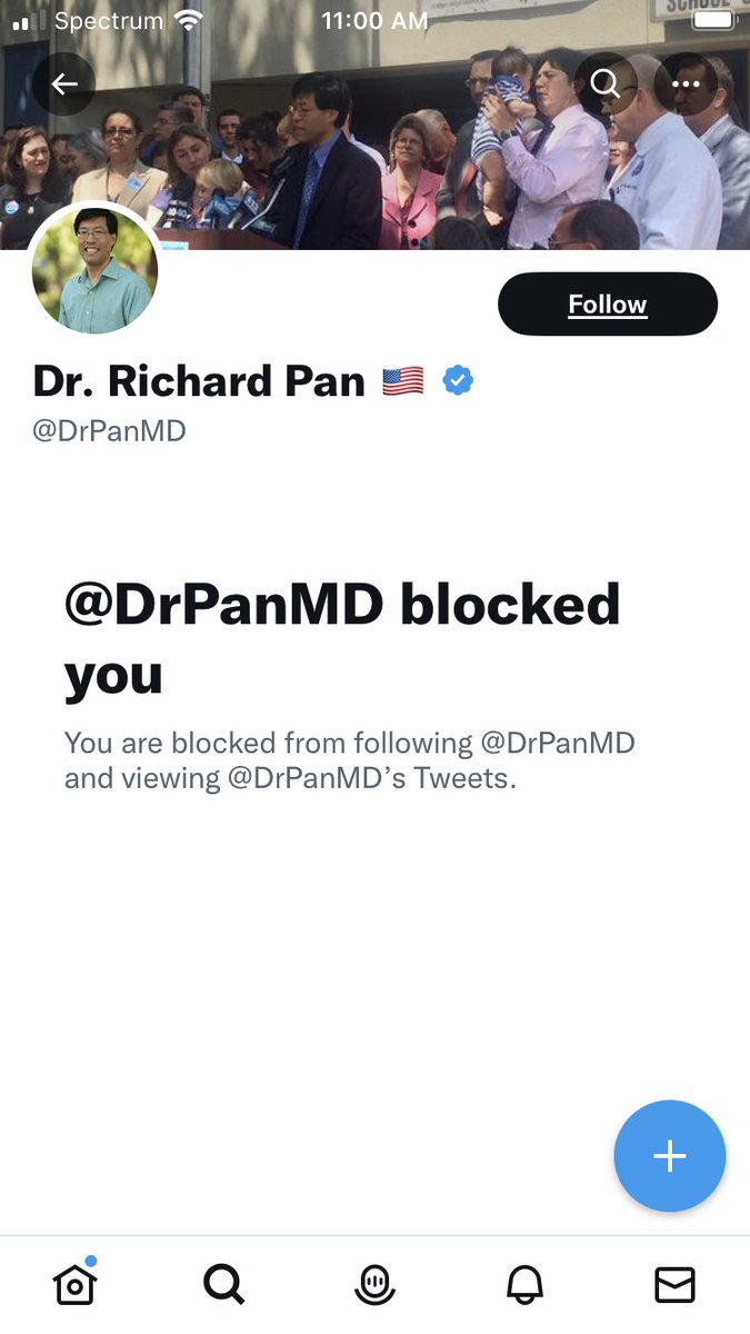 GrimFeeler's tweet photo. @InformedNJNurse Lol I got blocked too - what a choad https://t.co/lvOrRjTXDt