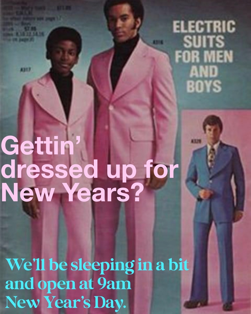 See y’all at 9!

Happy New Year!