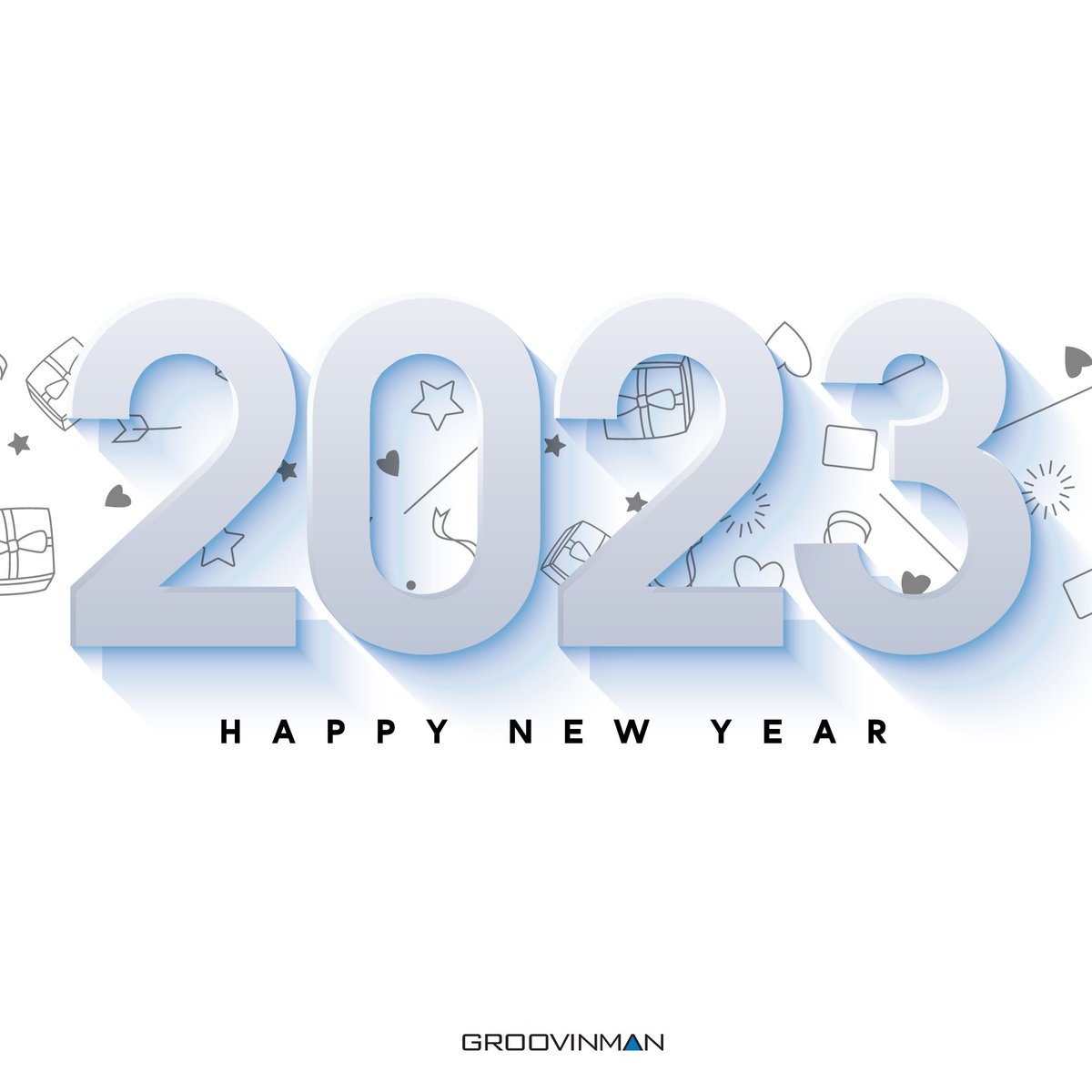 GroovinmanMusic's tweet photo. 🧸 Happy New Year 2023 🪄
Thanks for all the good supports and good memories of the past year 🎁 Wishing you a spectacular new year ahead. 🌟

New Year, New Journey, New Memories.✨
- Groovinman team - https://t.co/LSaCA8dqR9