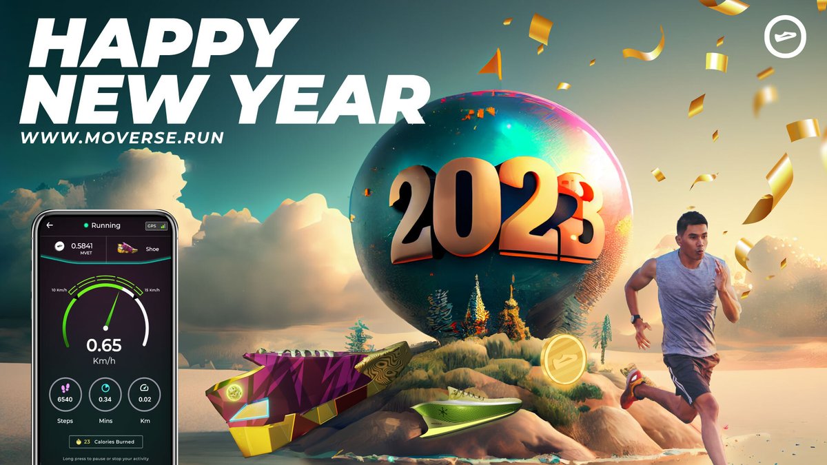 MoverseRun's tweet photo. I'm Gonna Run 🏃♂️ My Way into 2023.
A Happy New Year from Team Moverse! Let’s pledge to dedicate this New Year for physical, mental, and financial growth with Moverse.
A new era of healthy lifestyle is about to begin 🌟
#HappyNewYear #MoveToEarn #MGET #P2E #EngageToEarn https://t.co/URb4jk1tJb
