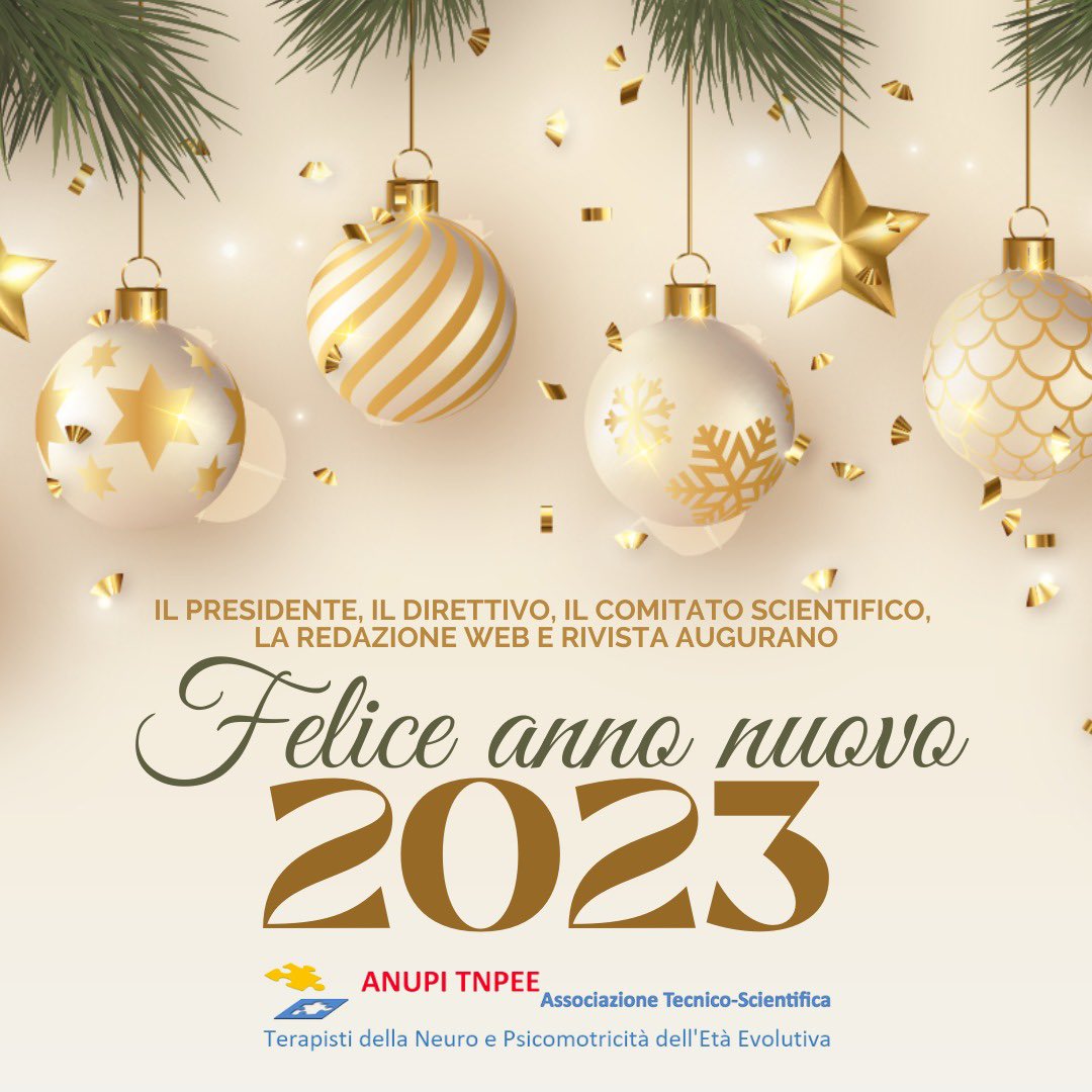anupitnpee's tweet photo. Buon Anno nuovo da ANUPI TNPEE 

#tnpee #2023NewYear #professionisanitarie #sanità #etàevolutiva https://t.co/N8ywK6F0s7