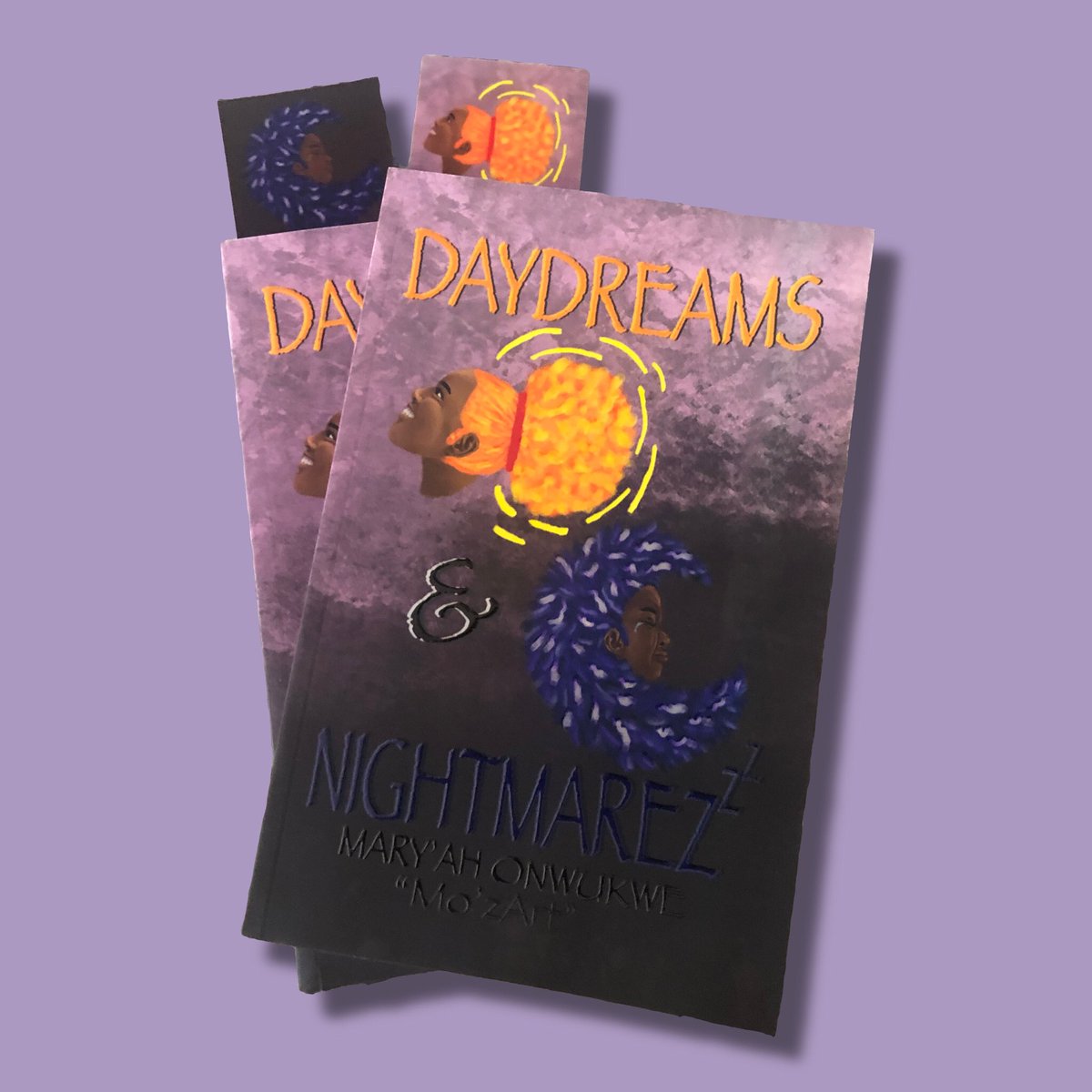Pretty_Mo_320's tweet photo. I published my first book. It's a poetry book called Daydreams &amp; Nightmarez. https://t.co/RqvXudAVz4 
20% off code, "HAPPYHOLIDAY". Includes a free double-sided bookmark with every purchase! https://t.co/UqIwRUpNX7