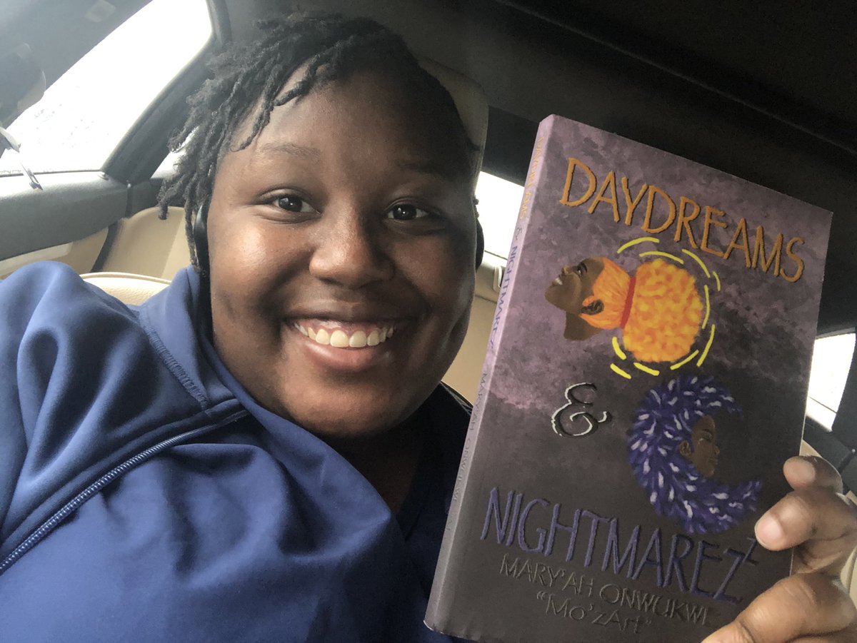 Pretty_Mo_320's tweet photo. I published my first book. It's a poetry book called Daydreams &amp; Nightmarez. https://t.co/RqvXudAVz4 
20% off code, "HAPPYHOLIDAY". Includes a free double-sided bookmark with every purchase! https://t.co/UqIwRUpNX7