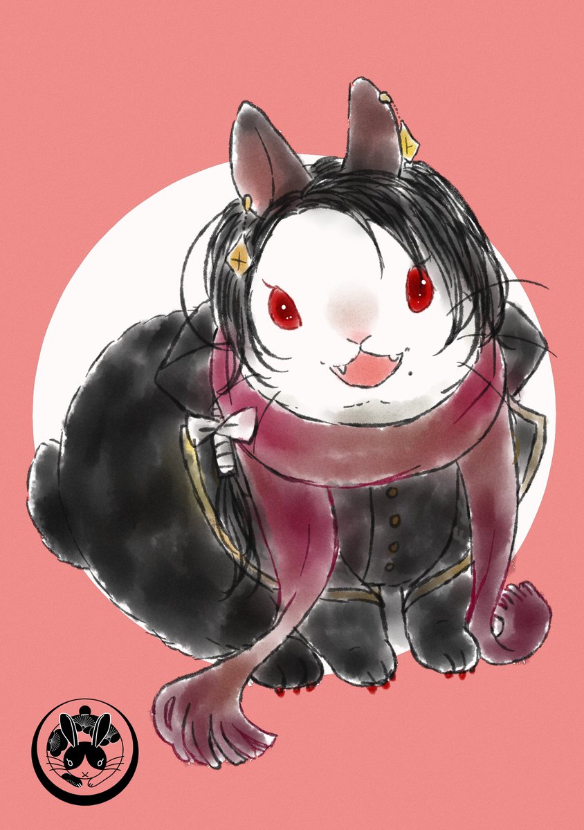 加州清光 「あけまして今年もよろしくお願いしますそしてこちらは「主!あけましておめでとう!!」|兎綺うさぎ🐰のイラスト