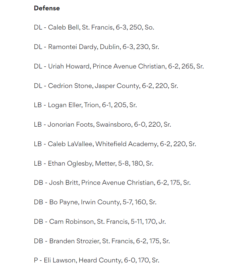 Honored to be recognized on Atlanta Journal Constitution Football Teams <a href="/AJCsports/">AJC Sports</a>

Finishing 2022, I'm humbled.
Starting 2023, I’m determined👀

HAPPY NEW YEAR ALL
<a href="/RecruitGeorgia/">Recruit Georgia</a> @On3Recruits <a href="/247recruiting/">247Sports Recruiting</a> @Mansell247 <a href="/scoreatlanta/">SCORE Atlanta</a> <a href="/PrepRedzone/">Prep Redzone 🏈</a> <a href="/SF_Knights_FB/">SF_Knights_FB</a> <a href="/BrandonJacobs27/">Brandon Jacobs</a>