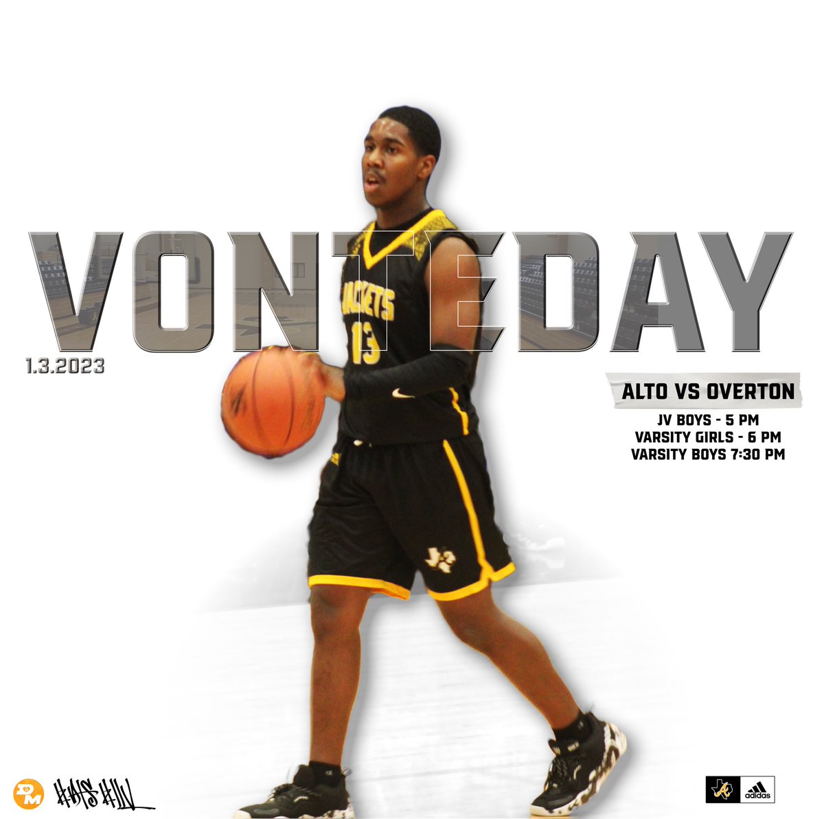 Join us on Tuesday, January 3rd, as we honor our MVP Devonte Mumphrey at the first ever High School Boys Basketball game on Devonte Mumphrey Memorial Court!

We ask that you show support by wearing your “you good” shirts. 
Details below 👇

#DTS #GoldStandard #Forever13