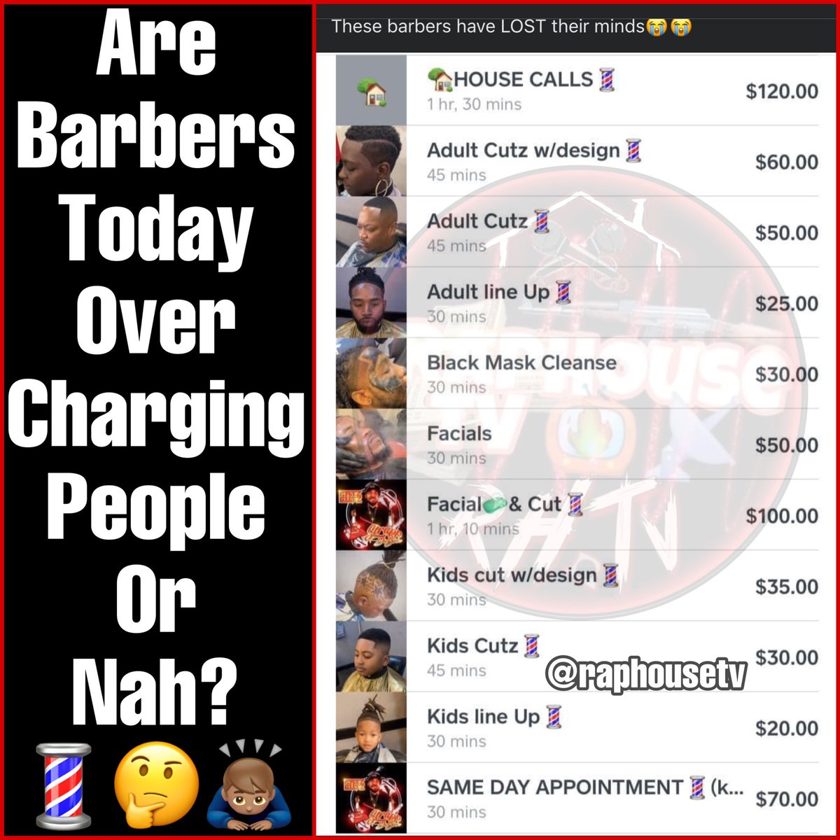 Are Barbers Today Over Charging People Or Nah?🤔💈