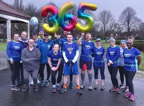 whittonlm's tweet photo. We are immensely proud of @paulharper75 An amazing achievement! Paul has raised over £2,000 by running every day in 2022 and what a brilliant way to wrap up the year than with his fab friends HUTH Harriers #RED2022 Find out more below and how you can support him!👇 https://t.co/XxN76yj702