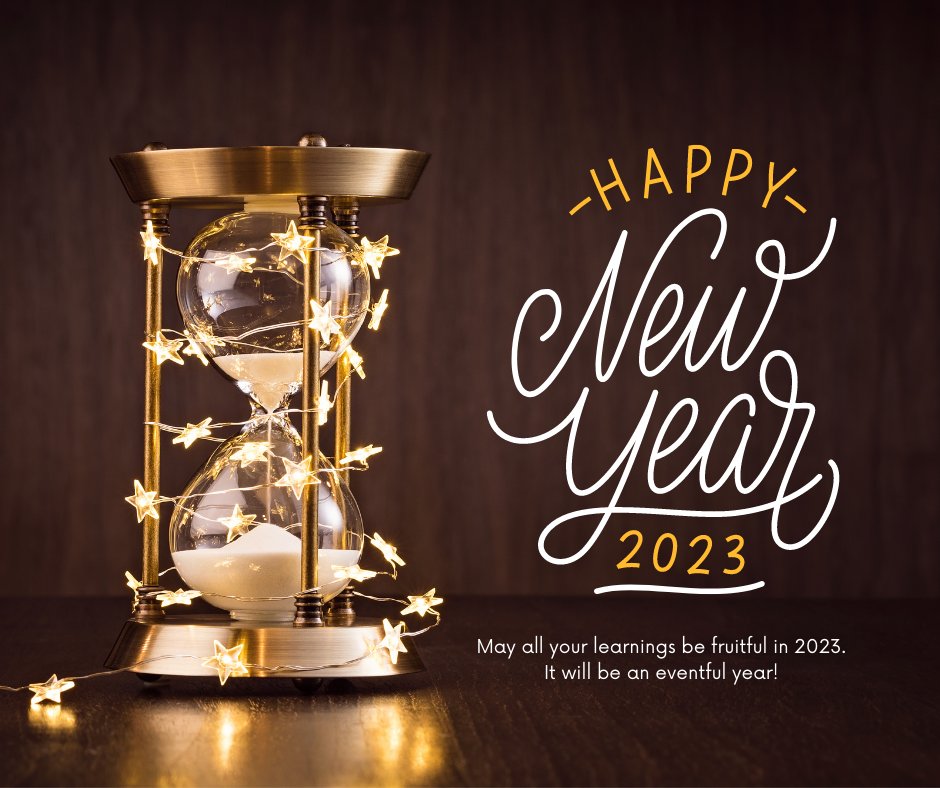 As we turn the page on another year and welcome in 2023, it's a time for celebration and renewal. 

Here's to a bright and successful 2023, full of growth, opportunity, and prosperity. Cheers to a new year and a new beginning!