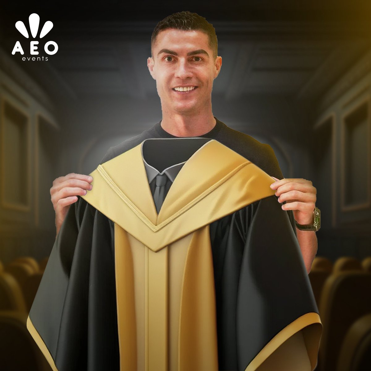 AeoEvents's tweet photo. - لما تحلف لكل أصحابك انك مش هتعدي صافي 
.
= أنت في حفلة التخرج 😂

.
#AEO_Events
#graduation_party
#mnf_sci43
#كريستيانو_رونالدو
#النصر_السعودي
@Cristiano 
@AlNassrFC_EN https://t.co/RpU42DHLnE