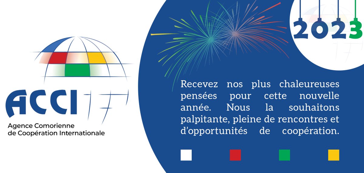 ACCI_2017's tweet photo. L'année 2022 a été riche professionnellement et nous nous souhaitons de continuer dans la même énergie et avec la même entente en 2023. 

Nous vous souhaitons une très bonne année 2️��0️⃣2️⃣3️⃣. https://t.co/d6cnf8aKjB