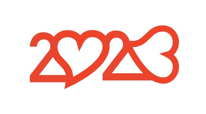 Last day of the year inspiration: what about creating a logo for #2023 as it needs all the help it can get to make it a peaceful year full of love &amp; good health for all of you. Copy and paste at will. DM me for vectorfile #freelove #graphicdesign #typeface #logo #happynewyear