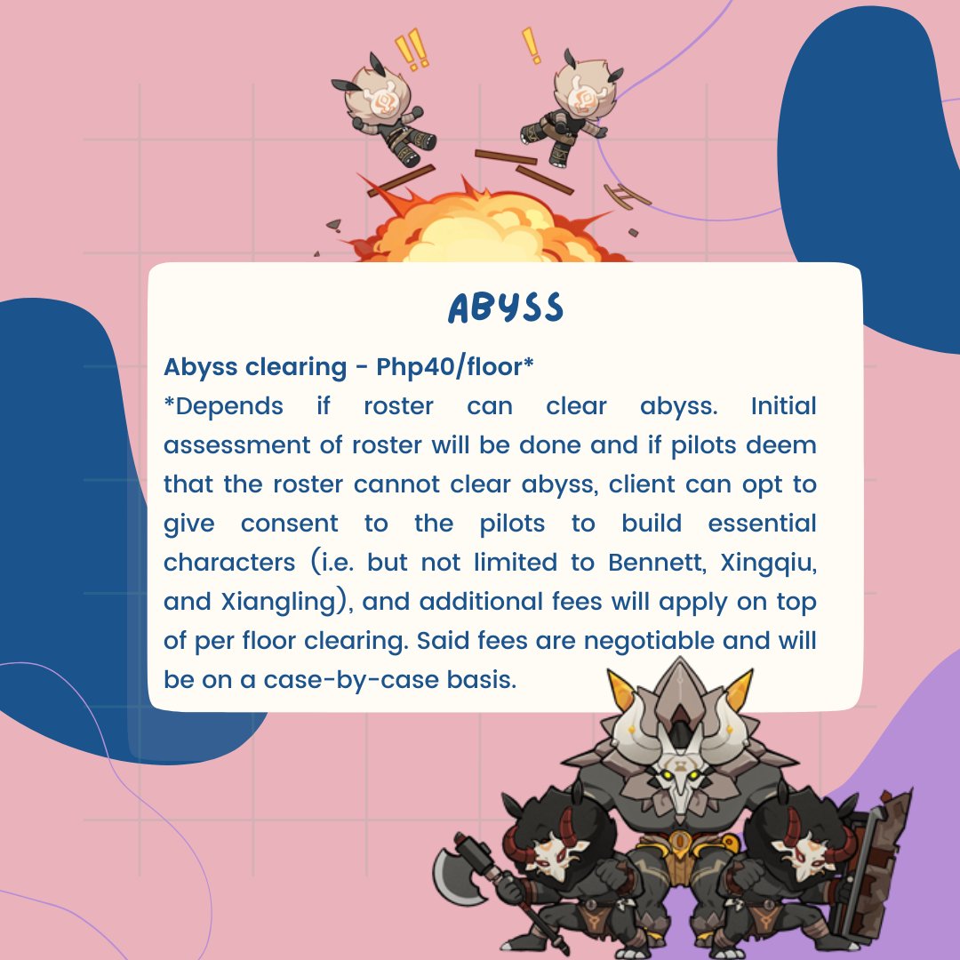 0rinyl's tweet photo. Hi hello promoting our genshin piloting services! Feel free to DM me here or on Discord if you want to avail ehe https://t.co/8jQ2qLanIc