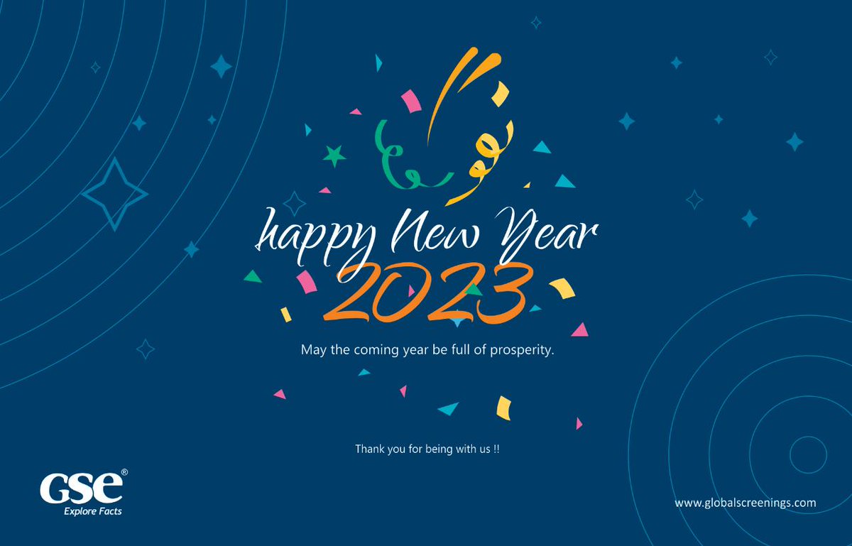May this year bring prosperity.  

#happynewyear #gse #globalscreenings
