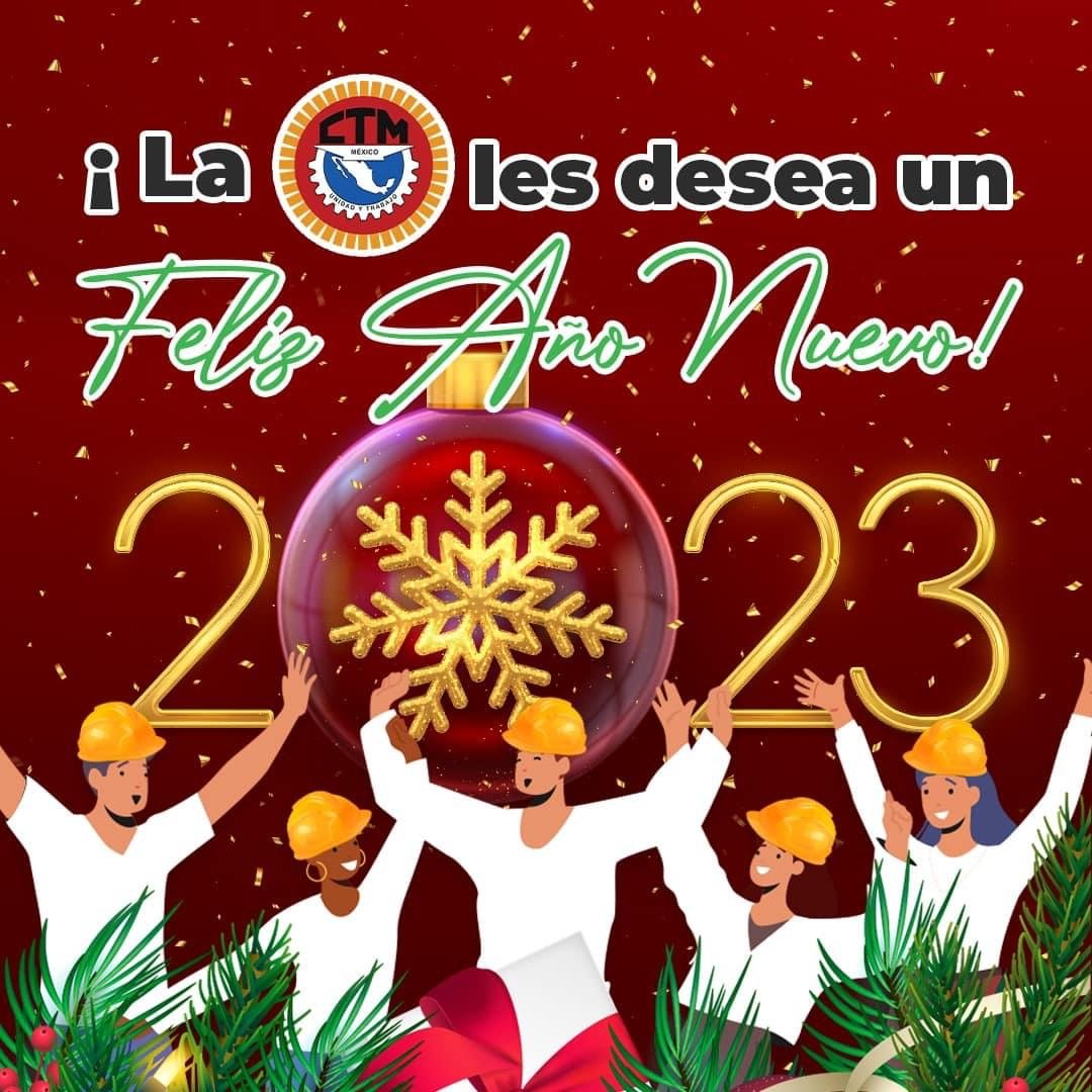 🗣#Entérate⤵️

La familia cetemista <a href="/CTMPuebla/">CTM_FTPuebla</a> y su líder <a href="/leobardosoto/">Leobardo Soto</a> les desean lo mejor en este año entrante #2023NewYear 
<a href="/CarlosAceves_/">Carlos Aceves del Olmo</a> <a href="/CTM_MX/">CTM Nacional</a>