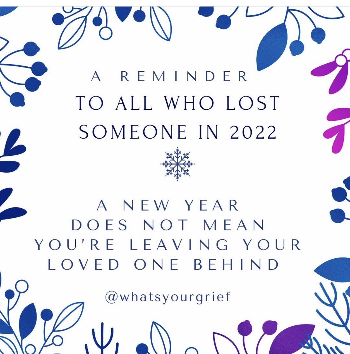 Sometimes we feel that as another year passes, the person who died seems further away. We never leave them behind. They will always be with us in our hearts 🧡