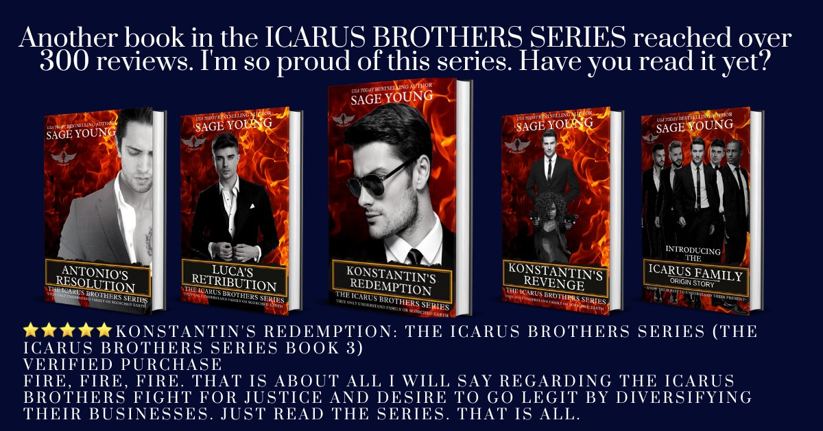 The Icarus Brothers Series! amzn.to/3IQhCb0 #icarusbrothersseries #interracialromance #mafiaromance