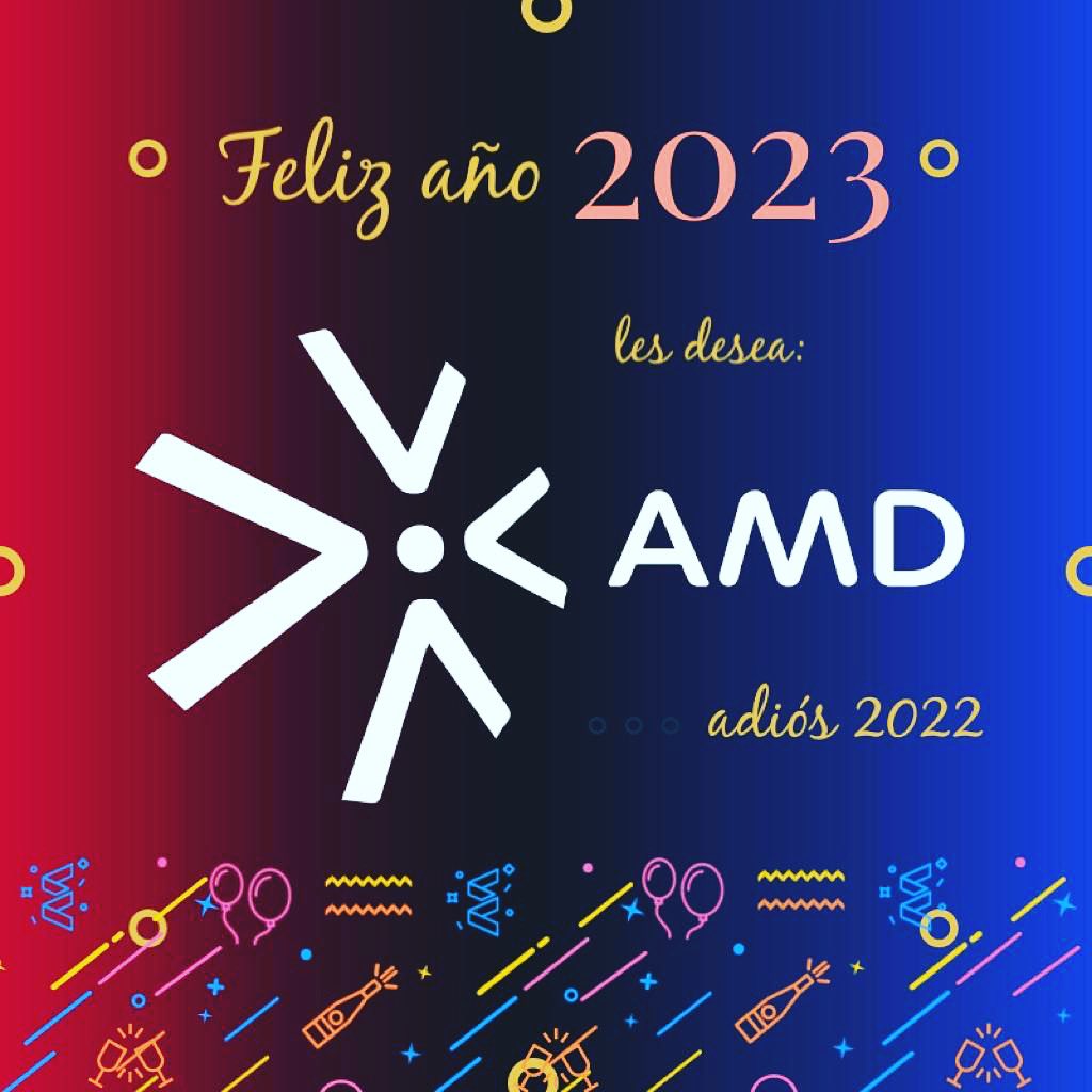 amd_chile's tweet photo. AMD les desea un afectuoso saludo a todos los socios y socias que enriquecen este grupo de profesionales. Esperamos que el 2023 sea un año lleno de desafíos y proyectos para la industria del deporte. 🎊❤️💪🏼 https://t.co/nhLh8whBnK