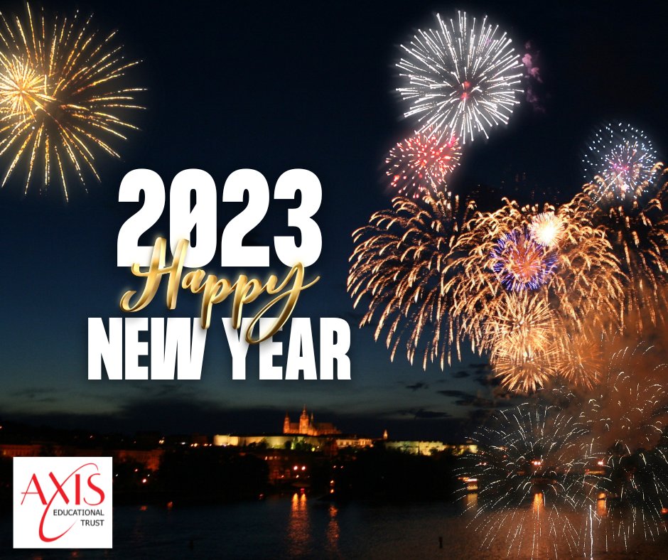 axisedutrust's tweet image. From everyone at Axis, we wish you a Happy New Year filled with success and happiness. Here&apos;s to 2023. #NewYear #NewYears