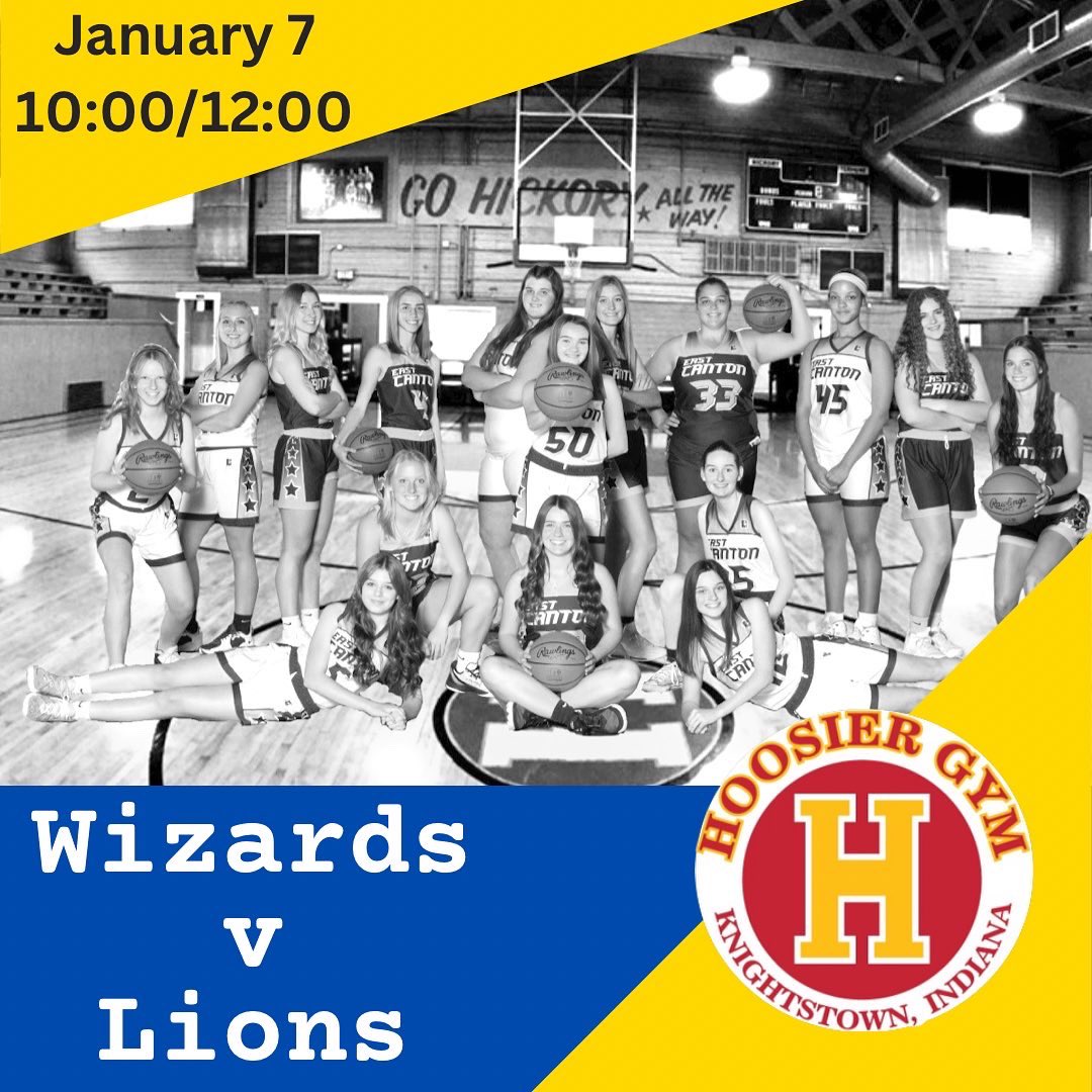 WizardsofOs's tweet photo. In just one week . . . the Wizards will travel to the historic Hoosier Gym to play the Minerva Lions!  Varsity and JV games start at 10am!  It’s about a 4 hour drive but worth the trip to support the girls and see this iconic basketball venue! #GetToNOTGotTo https://t.co/X7uoEJqNDu