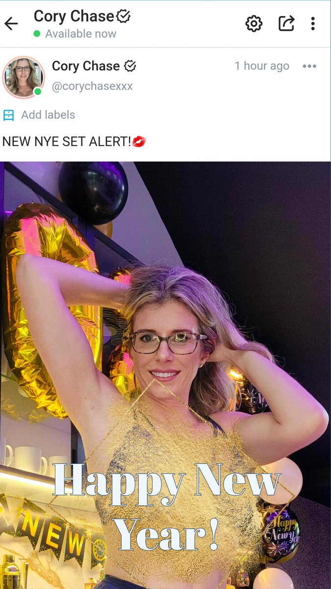 Cory Chase on Twitter: "Setting up my NYE 🥳 🎉 🥂https://onlyfans