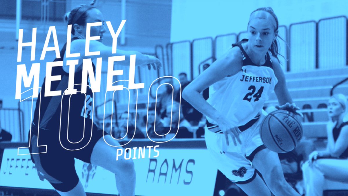 Jefferson Rams π (@jeffersonrams) on Twitter photo Congratulations to Haley Meinel, the 36th player in <a href="/Jefferson_WBB/">Jefferson Women's Basketball</a> history to reach 1,000 career points! Congratulations to Haley Meinel, the 36th player in <a href="/Jefferson_WBB/">Jefferson Women's Basketball</a> history to reach 1,000 career points!