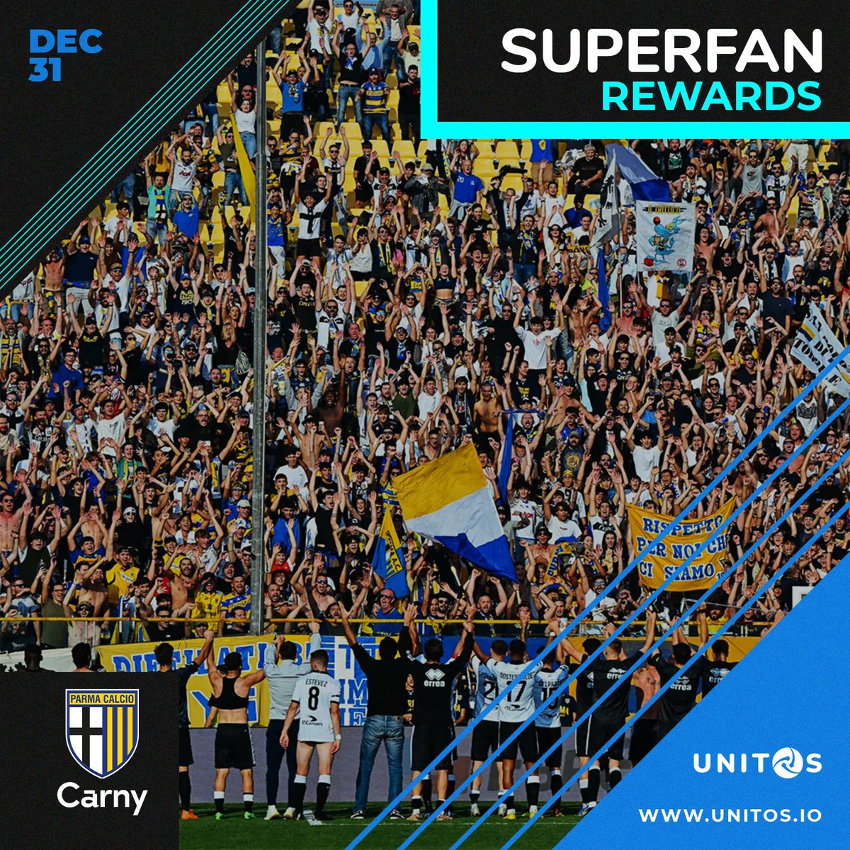 What are you waiting for to join the SuperFans of Parma Calcio 1913?
Don't miss the opportunity to be part of the group and participate in all the extraordinary events that will allow you to meet the players of your favorite team ! 💛💙

 #parmacalcio1913 #unitos #superfan
