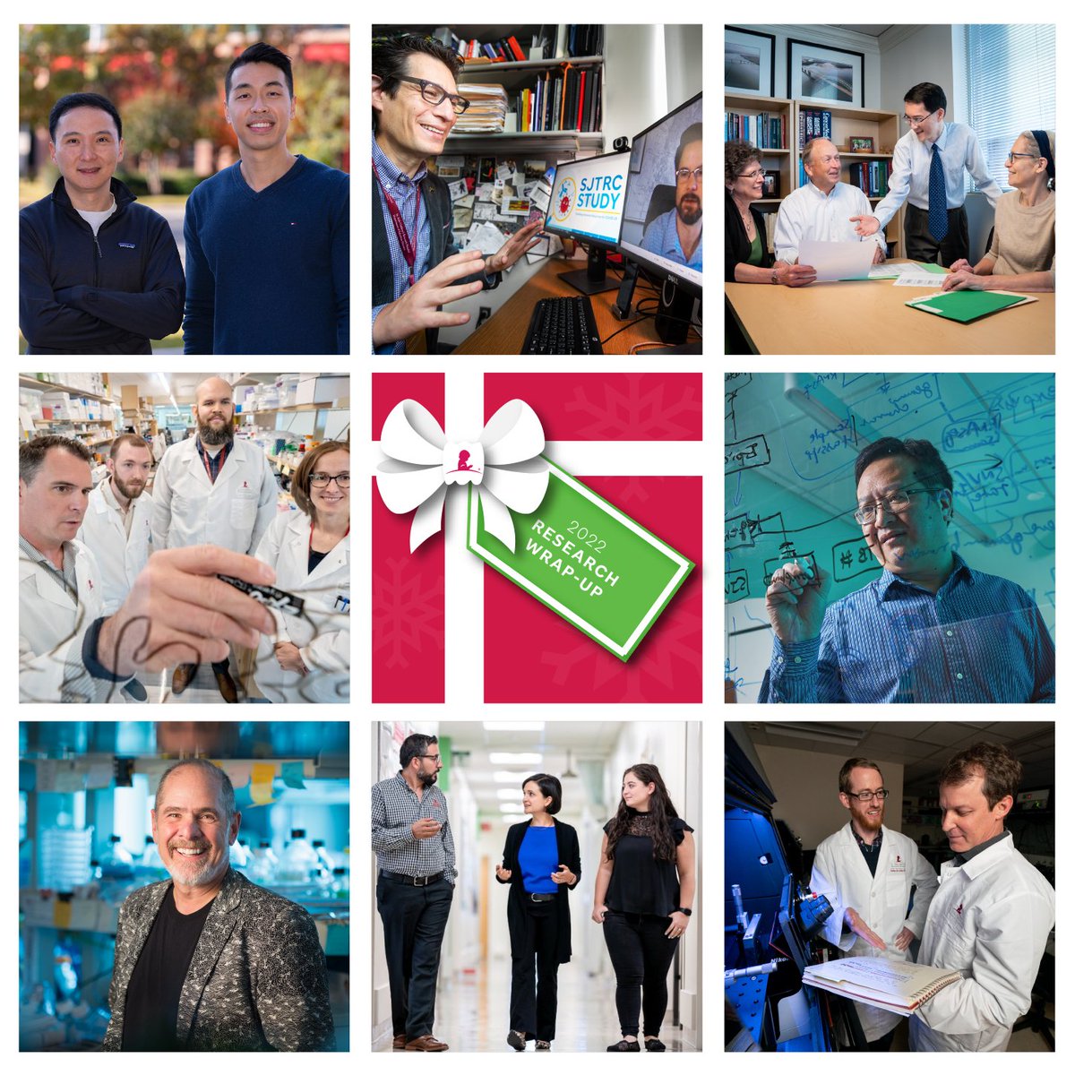 In 2022, our scientists advanced research in hemoglobin expression, cancer survivorship, CAR-T, COVID-19, #smFRET and more. We’re writing the next chapter of St. Jude history through their work. ICYMI, explore this year’s accomplishments. stjude.org/research-news #ResearchWrapUp