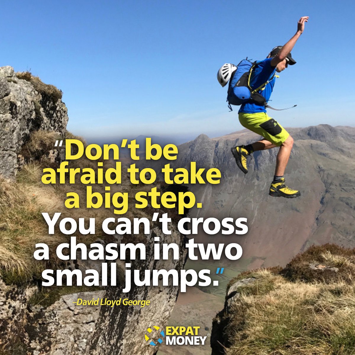 ThorupMikkel's tweet photo. Don't be afraid to take a big step! #bigstep #chances #expat #expatmoney https://t.co/H7urUGMu0S