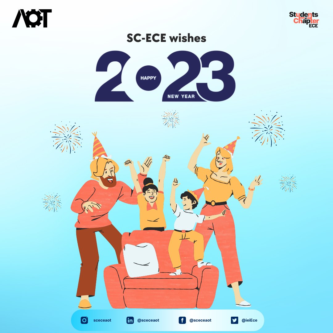 IeiEce's tweet photo. Five four three two one ....Cheers to 2023✨. As another year ticks over, we would like to take this opportunity to thank everyone who has been a part of this journey and we look forward to having your support in all our endeavors that we are to pursue ahead. #scece #aotsynapse https://t.co/z1agoIIj8h