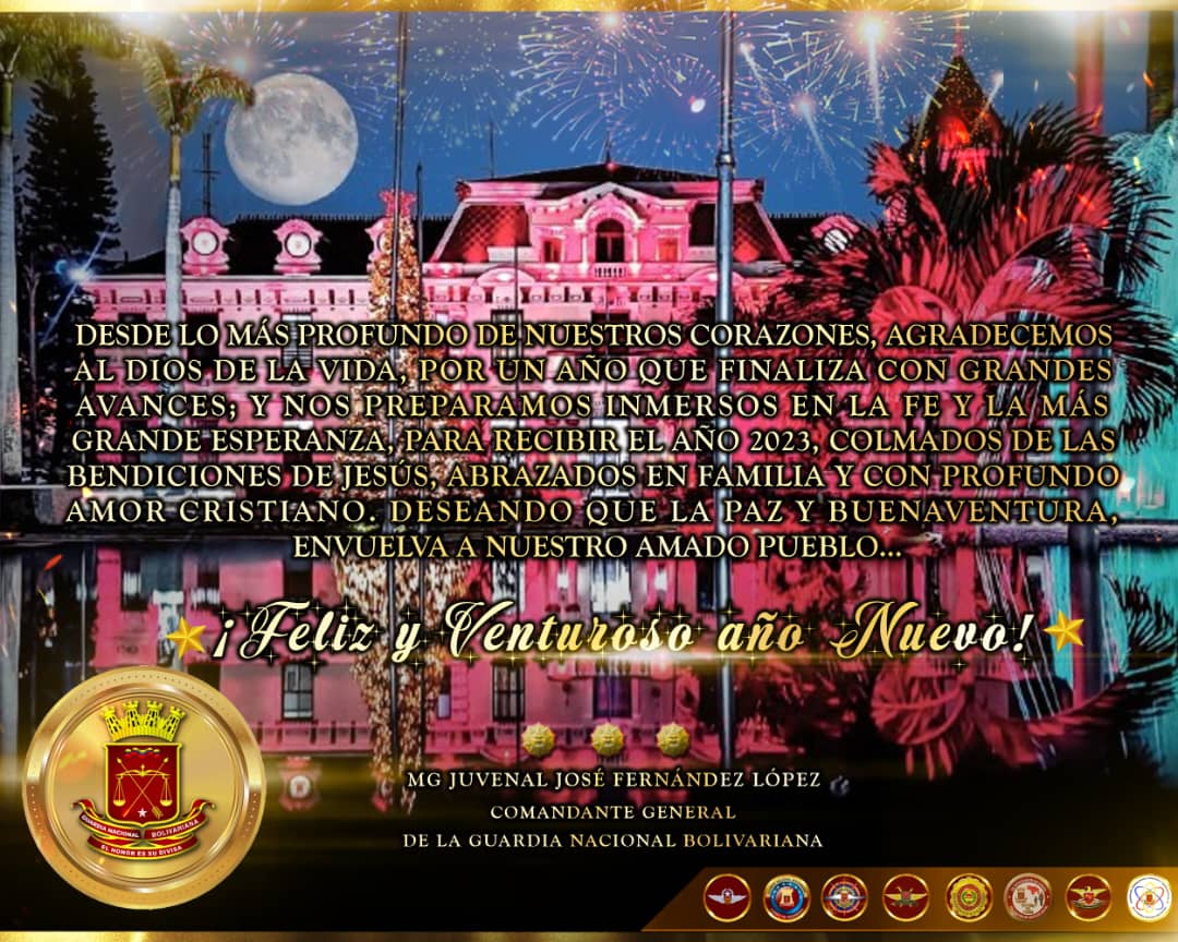 Feliz y próspero año nuevo
#31Dic|🇻🇪 🗺️🎄

#VenezuelaFeliz2023