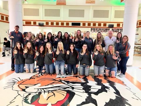 <a href="/SHSLadyTigersS1/">SHS Lady Tigers Softball</a> team received their State Championship rings today at halftime of the boys basketball game. Congratulations girls!!
#Champions 
<a href="/inter_valley/">InterValleyConference</a> <a href="/EastDistrictAB/">East District (EDAB)</a> <a href="/StrasburgSports/">Strasburg Tigers</a>
