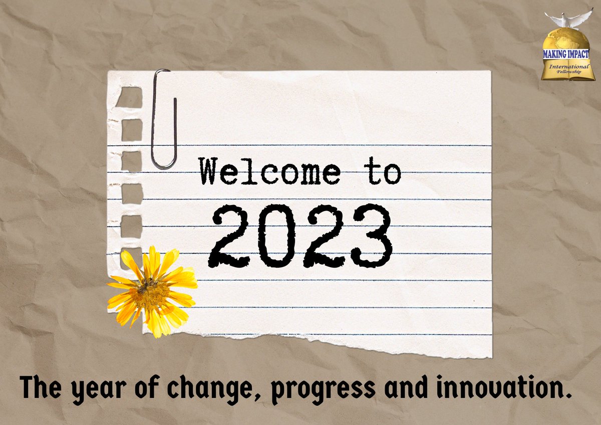 makingimpactI1's tweet photo. 2023 is the year of change, progress and innovation.
#2023 #change2023 #change #progress #year2023 #innovation #prophecy https://t.co/VtcPQg733K