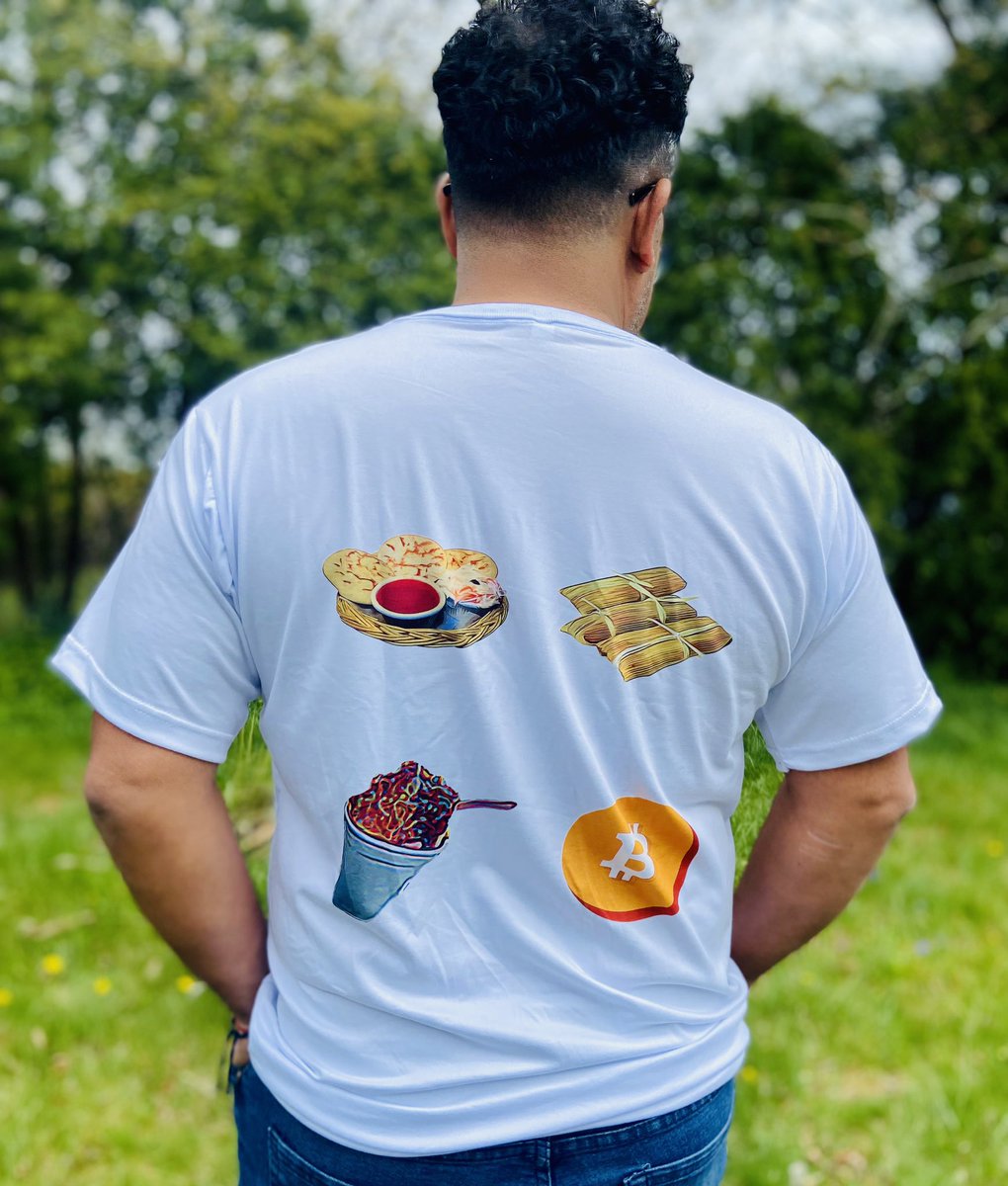 BTC_IsFreedom's tweet photo. See t-shirt! More Pupusas, Tamales, Minutas, and Bitcoin by the end of 2022. We continue our prediction for 2023 and we know we’ll be right!#truebelievers #bitcoin  #worldoftrust #freedom #hodl
#Peace #Love #Safety #Surf #Bitcoin  #Beach #Food #Coffee #Mountains #LightningNetwork https://t.co/PUSz4abcbm