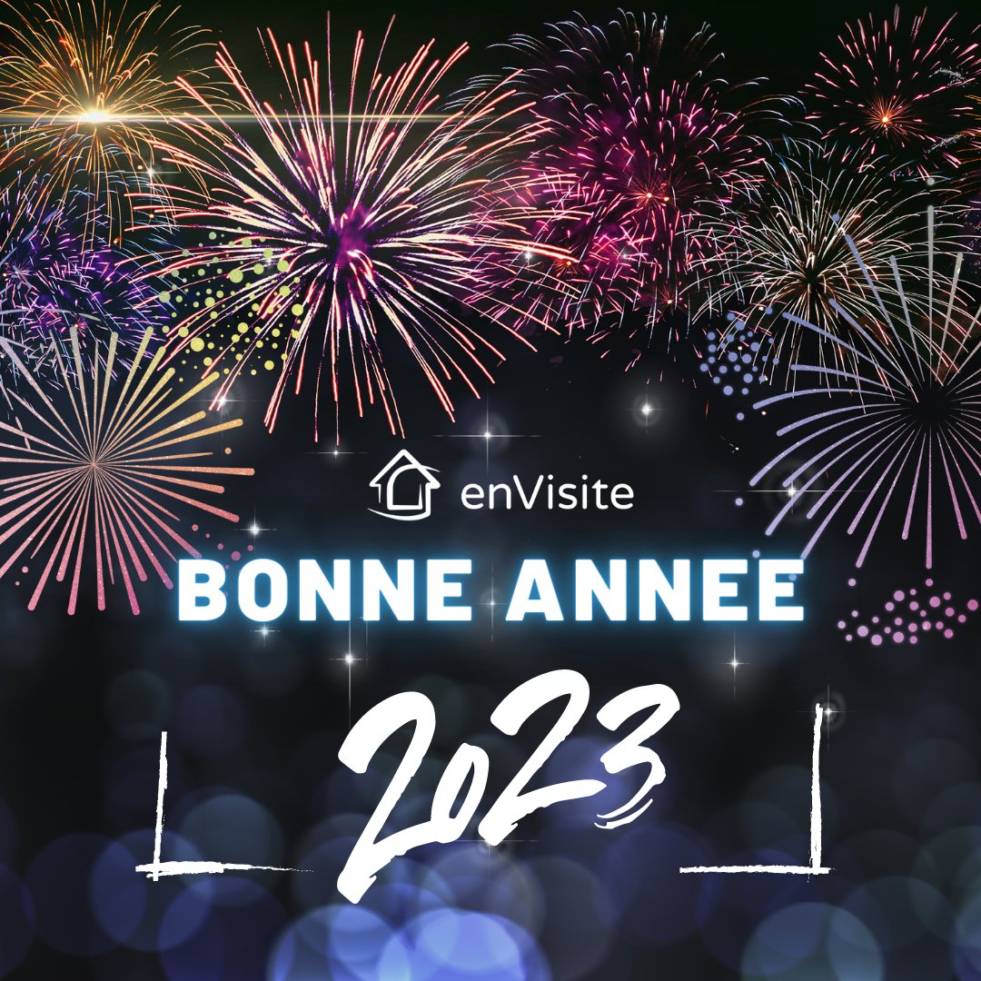 Toute l'équipe d'enVisite vous souhaite une merveilleuse année et vous remercie de votre fidélité !  🎉

Que cette année 2023 vous permette la réalisation de tous vos voeux. ⭐