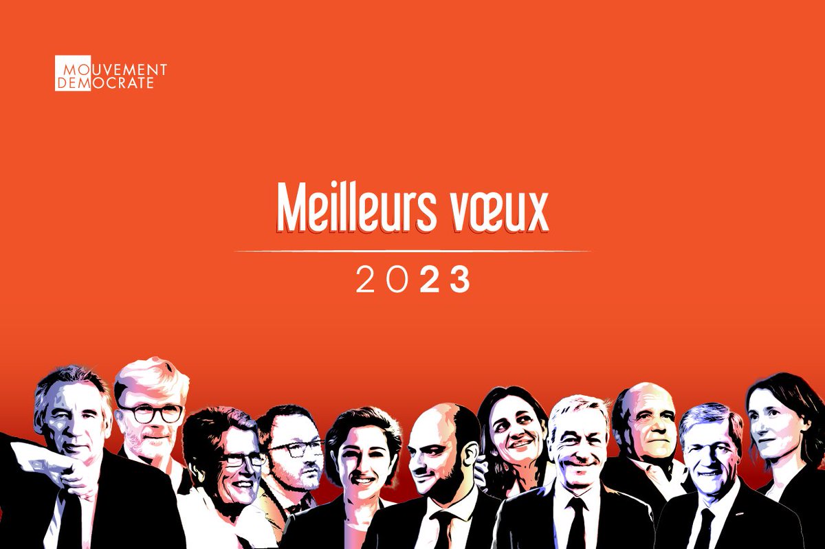 MoDem's tweet image. 🌟 #NouvelAn2023 | Excellente année à toutes et à tous 

🎆 Tous nos voeux de santé avant tout, mais aussi de bonheur pour chacun d&apos;entre vous, vos proches et vos familles !

🟠 Que 2023 puisse être une année de paix retrouvée, de solidarité et d&apos;unité ! #BonneAnnée
