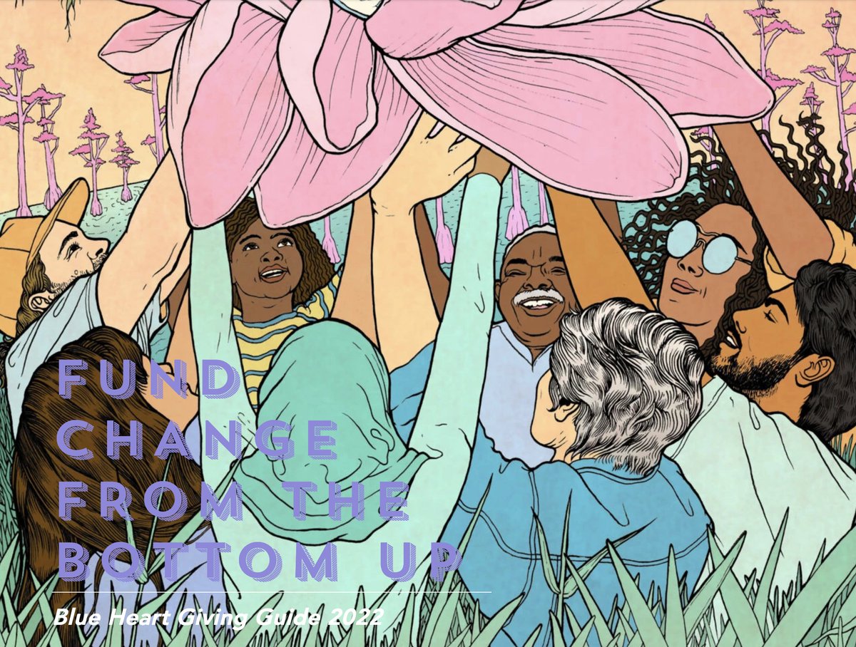 Blue Heart helps you learn about &amp; donate to grassroots, community-led organizations who are building political power of low-income communities and communities of color across the United States. We also create an annual giving guide. blueheartaction.org/giving-guide-2…