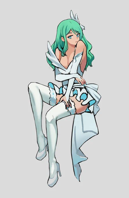 I decided to indulge myself. Mint hair  