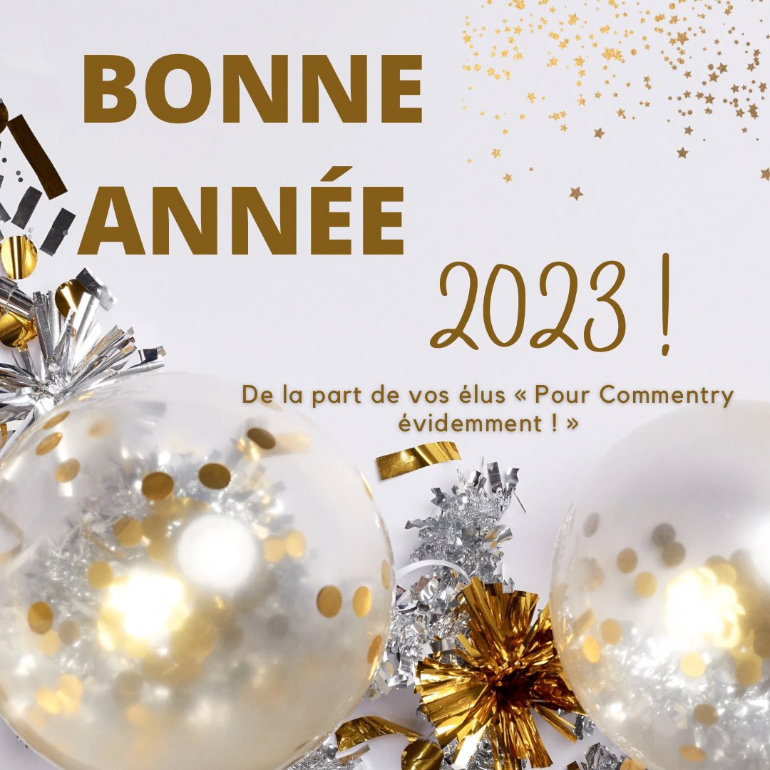 commentry2020's tweet photo. 🎆 2023 ! 🎇

L’année 2022 s’achève…

Que 2023 vous soit favorable dans tous les domaines et nous donne la force de faire face, ensemble et avec bienveillance.

Nous vous souhaitons une excellente année 2023 !

#NouvelAn #2023NewYear #Commentry #PourCommentryEvidemment https://t.co/P3UiqLLB1o