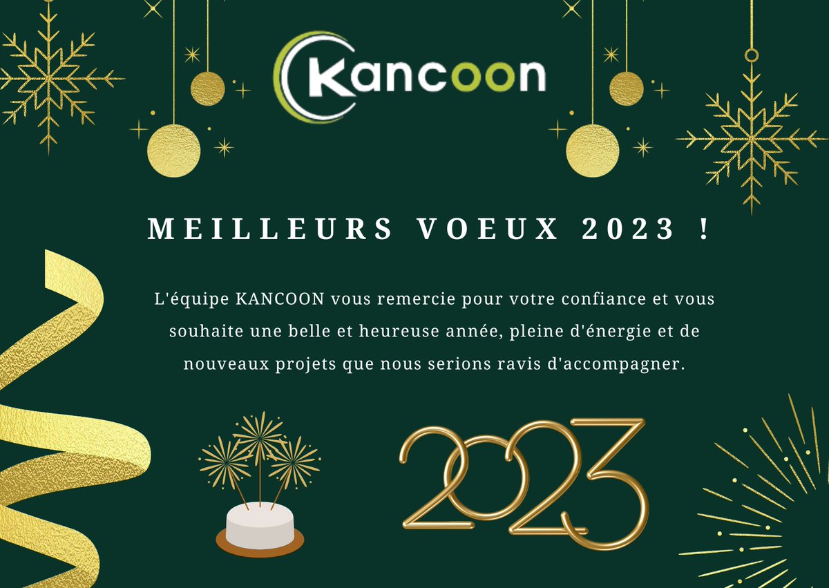 KancoonDeco's tweet photo. ✨ Belle et heureuse année 2023 !🍾 https://t.co/pgrJ2Qctyx https://t.co/r6EPTJNY2s