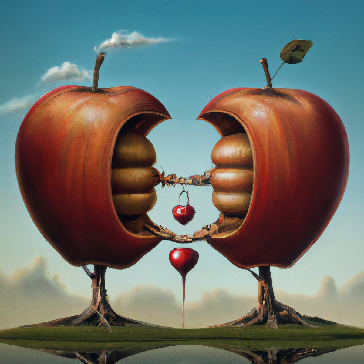 Check out this item on OpenSea opensea.io/assets/matic/0… via <a href="/opensea/">OpenSea</a> 

#rotten #apple #apples #union #love #surreal #surrealism #dalle #dalle2 #art #digitalart #digitalartwork #nft #nfts #nftart #nftartist #NFTCommunity #opensea #OpenSeaNFT