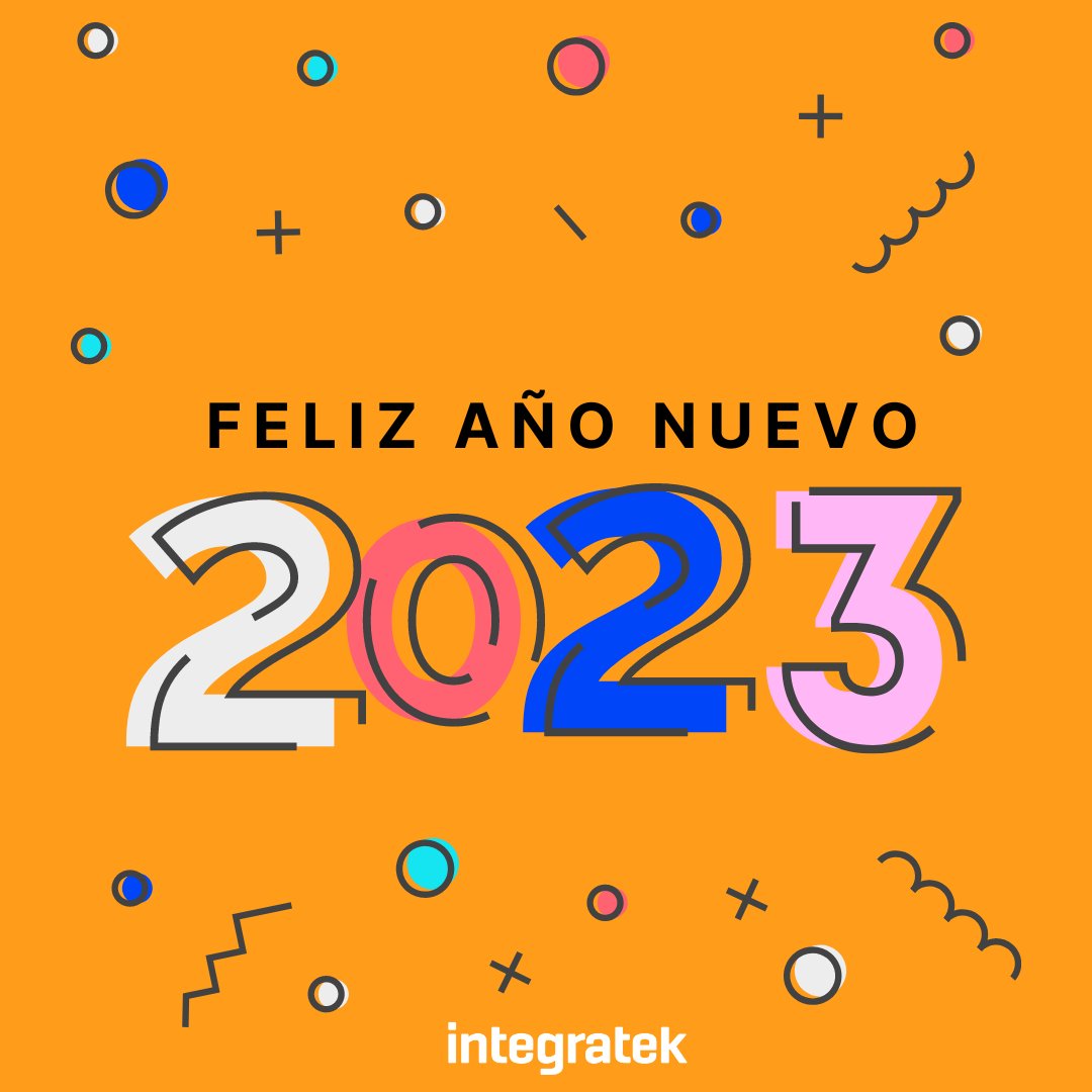 integratekedu's tweet photo. Este año 2023:

+ Empatía
+ Integración
+ Educación 

Feliz año 2023 de parte de todo el equipo de Integratek 🎊🎉🍾

#feliz2023 #añonuevo #integratek https://t.co/SwhC3c6CXV