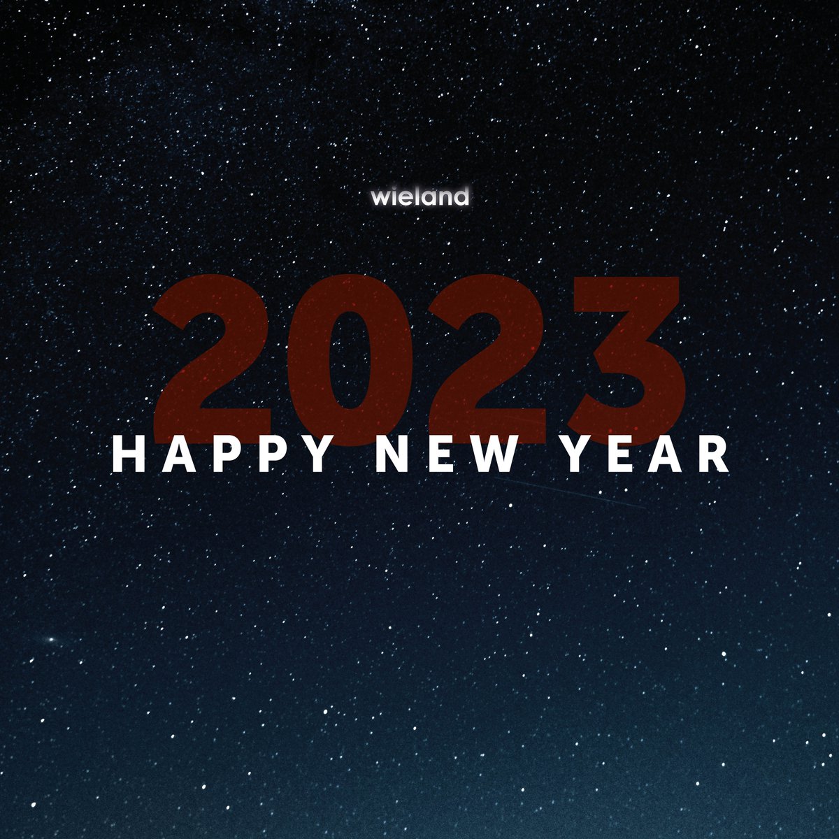 #HappyNewYear – may health, happiness, creativity and success be your companions in 2023! 
Continue following us in 2023 and stay up-to-date with the great projects Wieland has planned. 
#Wieland #WielandGroup #EmpoweringSuccess #EnablingSustainability #EnablingInnovation