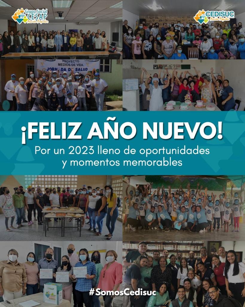 cedisuc_ve's tweet photo. Este año está próximo a llegar a su fin, y desde Cedisuc felicitamos a cada una de las personas que han formado parte de nuestra gran familia, quienes han sumado voluntades para llegar a las comunidades orientales.

¡Feliz año nuevo!

#31Dic #AñoNuevo #SomosCesap #Cedisuc https://t.co/I7KOCsy4XL