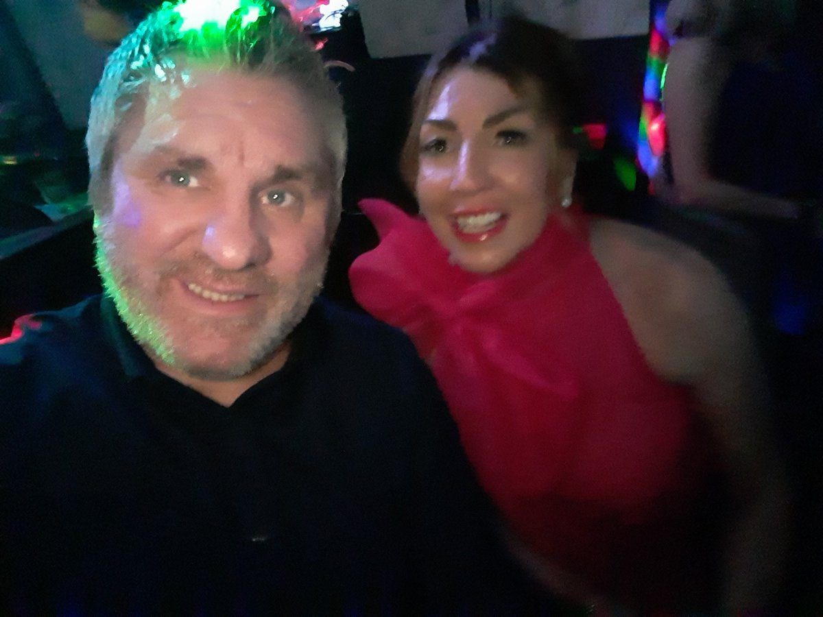 GaryPeebles4's tweet photo. Mr and Mrs Peebles enjoying Millport festivities. Happy 2023 to all my twitter friends. Have a great one!! #KTF #WRTM 🛵🛵 https://t.co/WenHSB9ukx