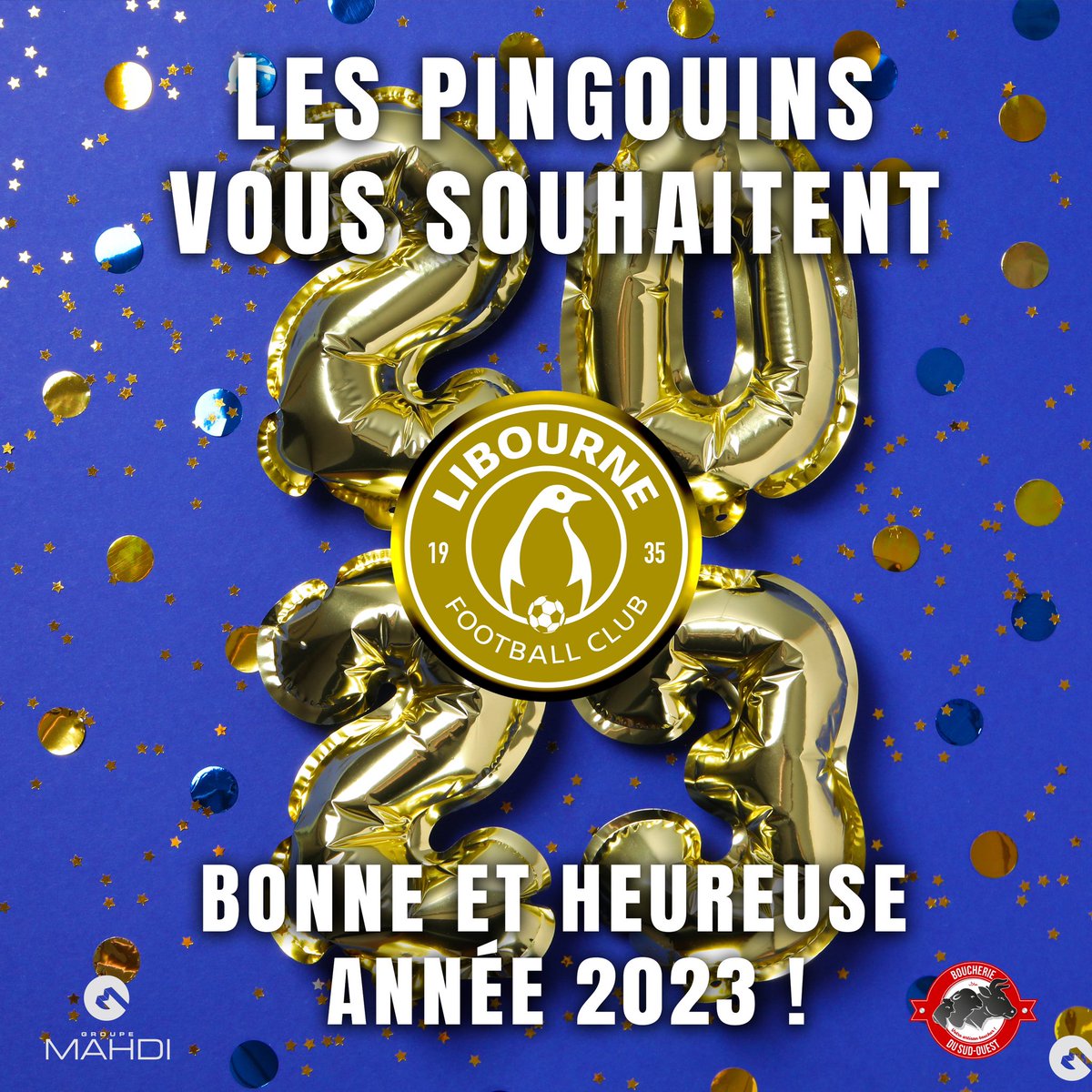 fc_libourne's tweet photo. Le Fc Libourne vous souhaite une très belle année 2023  ! https://t.co/GFMdkxT1lx