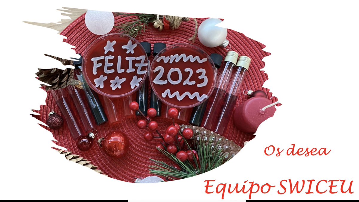 SWICEU team <a href="/uchceu/">Universidad CEU UCH</a> wishes you a happy New Year 2023 with health, peace, justice, love and lots of science. May you get everything that, just thinking about it, fills you with happiness 🧫🧫🦠📚💊🧬🧪🔬 <a href="/AMRNowKe/">AMR Now</a> <a href="/MicrobiolNews/">Microbiology News</a> <a href="/MicrobioSoc/">Microbiology Society</a> <a href="/microbiology/">David Walker</a> @CUsuperbugs