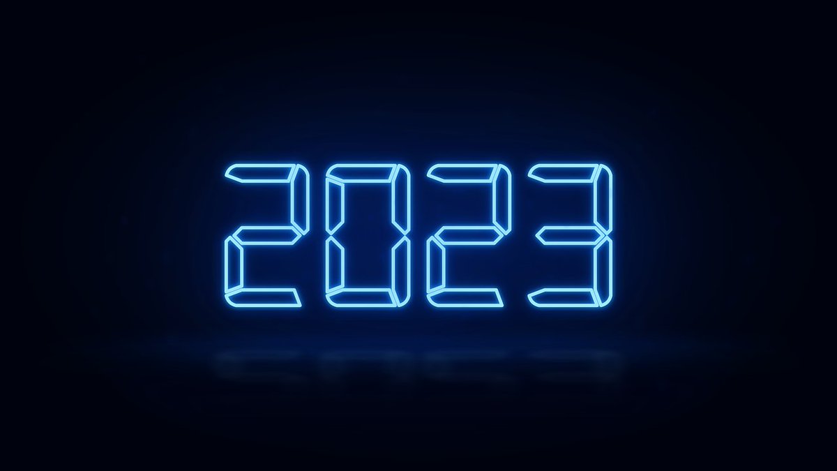 anorgend's tweet image. [🎆🎉NOUVEL AN🎊✨] L'ANORGEND vous souhaite une belle et heureuse année 2023, en bleu.