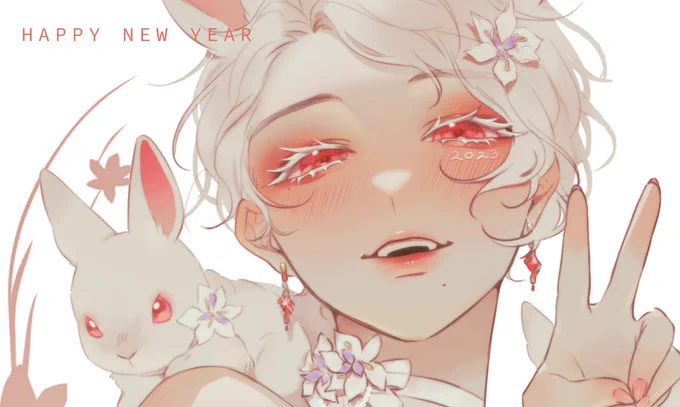 hands you bunny happy new year! 