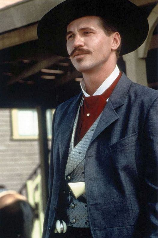 Happy Birthday to Val Kilmer who turns 63 today!  Pictured here as Doc Holliday in Tombstone (1993). 